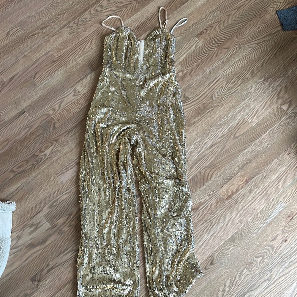 Gold Sequin Jumpsuit